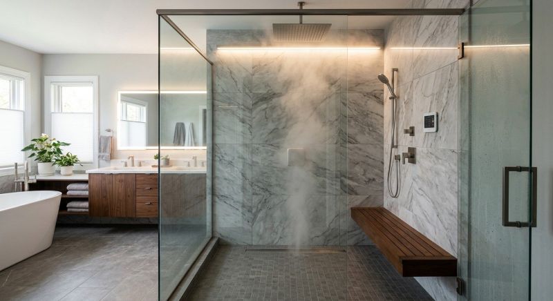 Granite Shower Installation in Stamford, CT